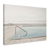 Tableau sur toile Piscine à débordement avec vue sur les nuages - Steinkopff 