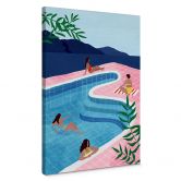 Leinwandbild Entspannen am Pool - Tomljanovic 