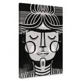 Leinwandbild Träumende Frida Illustration - Treechild 