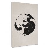 Leinwandbild Katzen Ying & Yang - Tunaboylu 