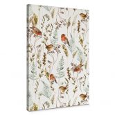 Leinwandbild Spatzen und Rotkehlchen - UN Designs 