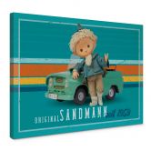 Leinwandbild Unser Sandmännchen - Sandmann mit Trabi 