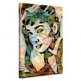 Tableau sur toile Zamart - Hommage à Miro - Audrey Hepburn 