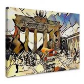 Leinwandbild Zamart - Kandinsky trifft Berlin Brandenburger Tor 