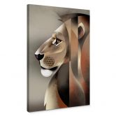 Leinwandbild Braun - Lion 