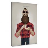 Leinwandbild Braun - Lumbersexual 