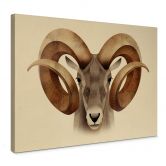 Leinwandbild Braun - Urial 