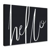 Leinwandbild - Hello 