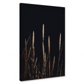 Leinwandbild Kubistika - Goldene Felder 