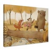 Leinwandbild Loske - Picknick im Herbst 