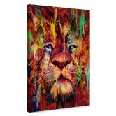 Leinwandbild Nicebleed - Lion Red 