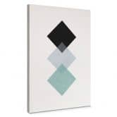 Leinwandbild Nouveauprints - Squares aqua 