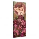 Alfons Mucha Precious Stones: Amethyst Canvas print 
