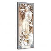 Leinwandbild Mucha - Jahreszeiten: Der Winter 1900 