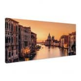Leinwandbild Sonnenuntergang in Venedig - Zhang - Panorama 