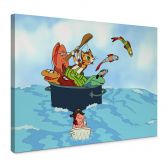 Leinwandbild Pettersson und Findus - Fischjagd mit Freunden 