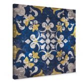 Leinwandbild Portuguese Azulejo - Quadratisch 