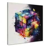 Leinwandbild Heine - Magischer Zauberwürfel - Rubik's Cube - Quadratisch 