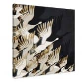Leinwandbild Fliegende Kraniche - SpaceFrog Designs 