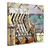 Leinwandbild Zamart - Kandinsky trifft Warnemünde - Quadratisch 