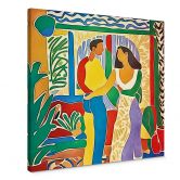 Tableau sur toile Amoureux - Inspiré par Matisse - Zamart 
