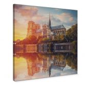 Leinwandbild Notre Dame Paris - Quadratisch 
