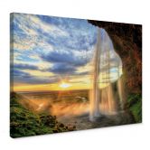 Leinwandbild Seljalandsfoss Wasserfall 