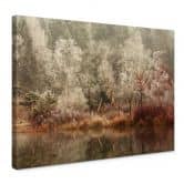Leinwandbild van Dongen - Gefrorener Wald 
