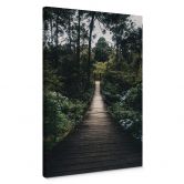 Leinwandbild Waldweg 