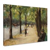 Leinwandbild Liebermann - Im Tiergarten Berlin 