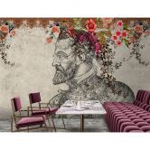 Livingwalls Fototapete Walls by Patel 3 In The Gallery 2 bunt, grau, orange, gelb, pink 