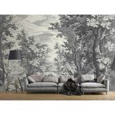 Livingwalls Fototapete Walls by Patel 3 Fancy Forest 3 grau 