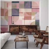 Livingwalls Fototapete Walls by Patel 3 Piazza 2 rosa, lila, beige, blau, grau 