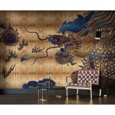 Livingwalls Fototapete Walls by Patel 3 Shenzen 2 gold, blau 