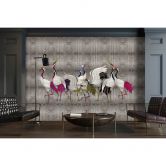 Livingwalls Fototapete Walls by Patel 3 Land Of Happiness 3 grau, silber, weiß, pink, schwarz 