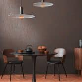 Papier peint structuré abstrait marron-gris - design moderne intissé 