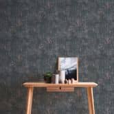 Industrieel vliesbehang donkergrijs met roesteffect voor loft en urban style 