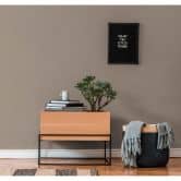 Livingwalls Unitapete Titanium 3 Vliestapete graubraun metallic 