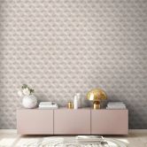 Livingwalls 3D Tapete Titanium 3 Vliestapete geometrisch beige, creme 
