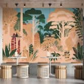 Vintage Safari Fototapete - Stilvolle Vliestapete mit Savannenlandschaft 