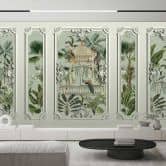Fototapete Klassischer Kolonialstil mit Vogelmotiven - Elegante Vliestapete 