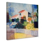 Leinwandbild Macke - Das helle Haus 