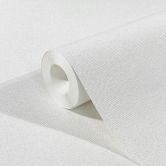 Vliestapete mit leichter Textiloptik als Uni Weiß Struktur  