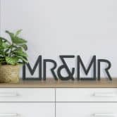 Lettres décoratives en bois MDF - Mr&Mr Moderne 