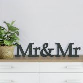 Lettres décoratives en bois MDF - Mr&Mr Sérif 