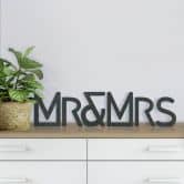 Lettres décoratives en bois MDF - Mr & Mrs Moderne 