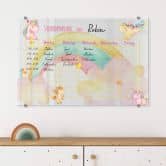 Acrylboard Memoboard Stundenplan Einhörner - transparent 