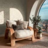 Vliesbehang Fee Wild Free crème beige grijs metallic - grassen wilde bloemen woonkamer hal kantoor 