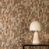 Vliestapete Daniel Urban Lines braun grau orange metallic - Streifen Oberflächenstruktur 