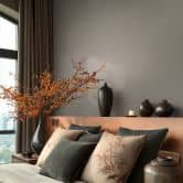 Non-woven wallpaper plain textured wallpaper gray plain living room bedroom hallway kitchen dining room office 